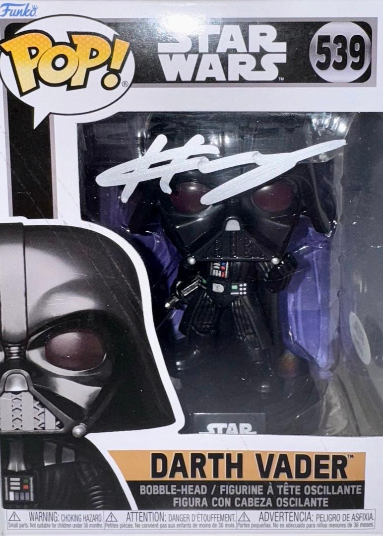 Hayden Christensen Signed Funko Pop #539 "Darth Vader" (Star Wars) - PSA COA